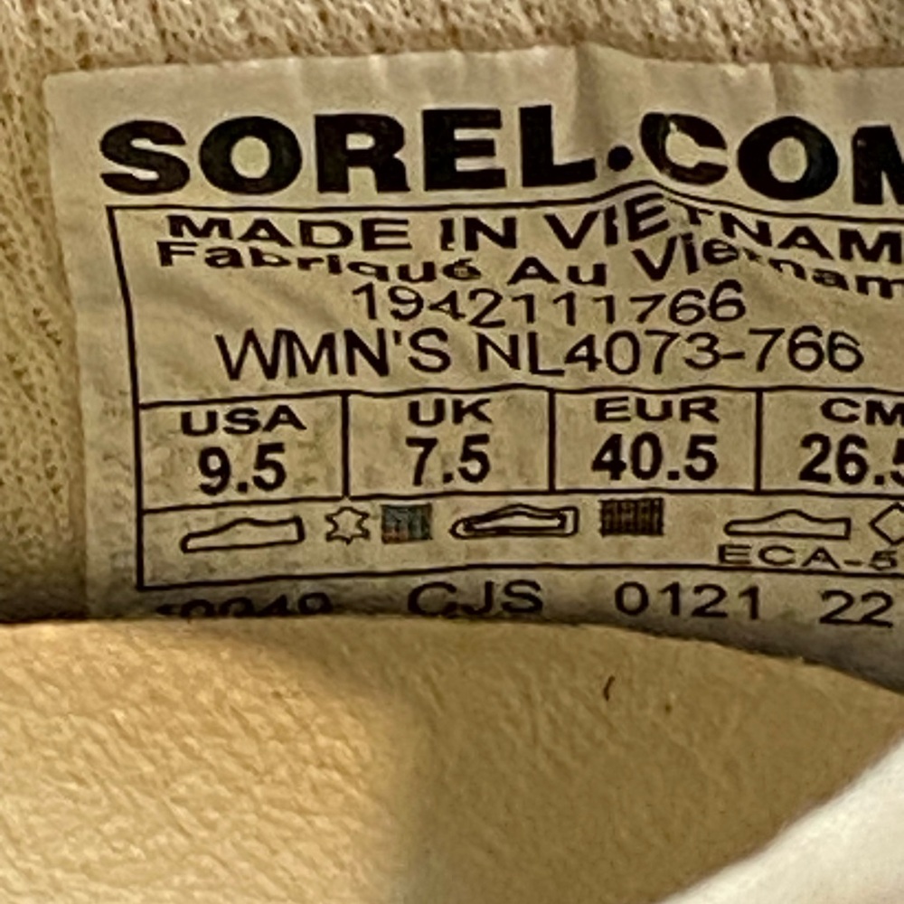 Sorel Women's Kinetic Impact Lace Size 9.5 - Picture 6 of 7